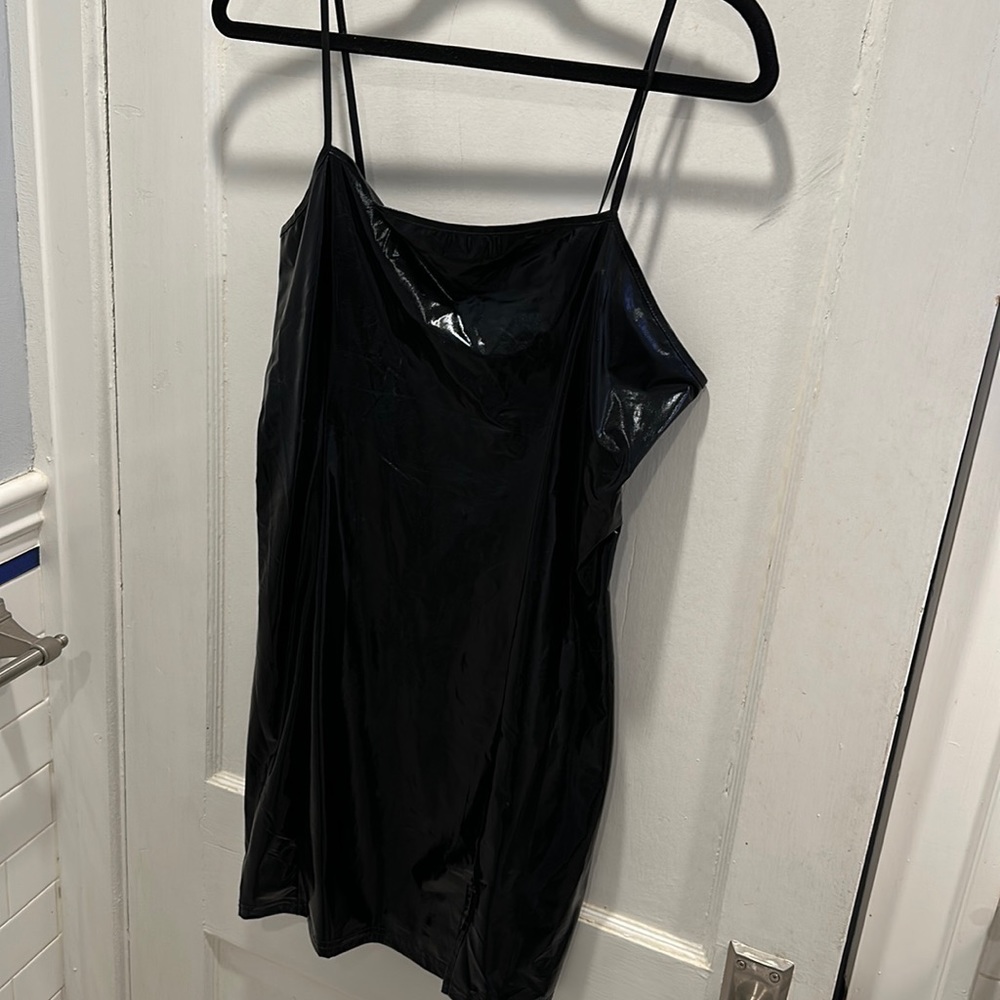 Shein faux leather mini dress - size XL